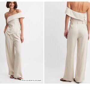 Na-Kd Fashion Linen Wide Leg Pants